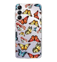 PrintiFy Samsung Galaxy A14 ile Uyumlu Water Color 2  Kamera Korumalı Şeffaf  Kılıf