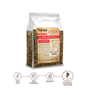 MyDog Original Az Tahıllı Dana Etli Yüksek Enerji Yetişkin Tüm Irk Köpek Maması 1kg