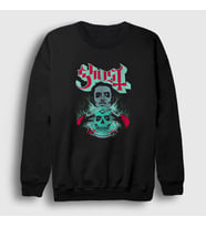 Presmono Unisex Siyah Fortune Teller Ghost Sweatshirt 51804tt