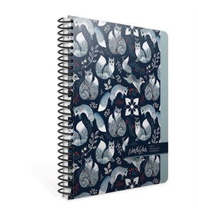 Gıpta North Star Spiralli Sert Kapak 17x24 120 Yaprak Kareli Defter 5917