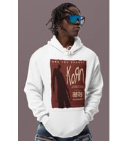 Korn Rock Metal Baskılı Unisex Oversize Müzik Grubu Hoodie