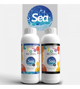 Resinin Sea 2000 Gr A+B Deniz Dalgası Efekti için Şeffaf Epoksi Reçine