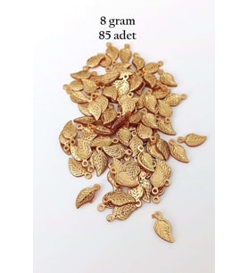 Oya Abiye Bileklik Kolye Pleksi Metalik Plastik Pul Altın Renk 8 gram 85 adet - BNC486