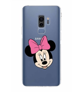 Samsung Galaxy S9 Plus  Kamera Korumalı Kapak Minnie Mouse Tasarımlı  Şeffaf Kılıf