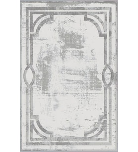 Eliana Home Baskılı, Yıkanabilir Kaymaz Taban Salon Halısı LNA0634 100x150 cm (Gri)