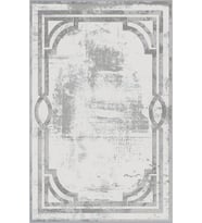 Eliana Home Baskılı, Yıkanabilir Kaymaz Taban Salon Halısı LNA0634 100x150 cm (Gri)