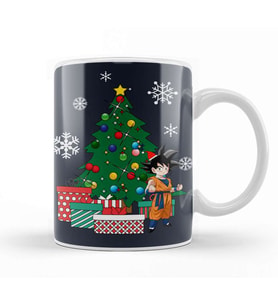 Goten Around The Christmas Tree Dragonball Z Kupa Bardak Porselen
