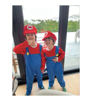 Super Mario Kostum - Super Mario Kostüm 105-125 cm (Mavi-Kırmızı)