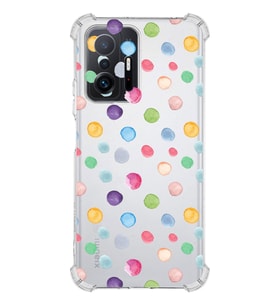 PrintiFy Xiaomi Mi 11T Pro Uyumlu Water Color 6 Baskılı Şeffaf Köşe Korumalı Antişok Kılıf