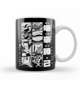 Bakugo My Hero Academia Manga Panel Design Kupa Bardak Porselen