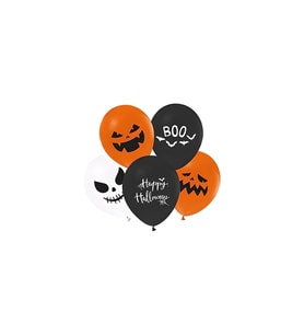 Halloween Balkabağı Baskılı Balon