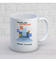 KİŞİYE ÖZEL YAZILIM MÜHENDİSİ MESLEK KUPA BARDAK