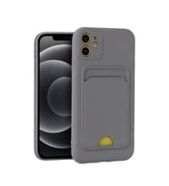 Apple iPhone 11 Kılıf Kelvin Kartvizitli Silikon - Gri