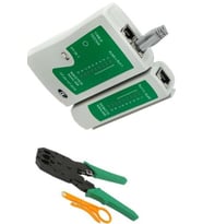 RJ45 RJ11 RJ9 Jack Telefon Data Kablosu Sıkma Pensesi Cat5 Cat6 Test Cihazı