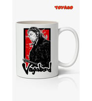 Vagabond - Ronin Anime Temalı Beyaz Kupa Bardak Sevgiliye Arkadaşa Hediye