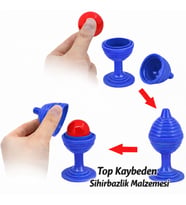 Nessiworld Mavi Renk Sihirli Kupa Top Kaybetme Oyunu 7 cm (Krem)