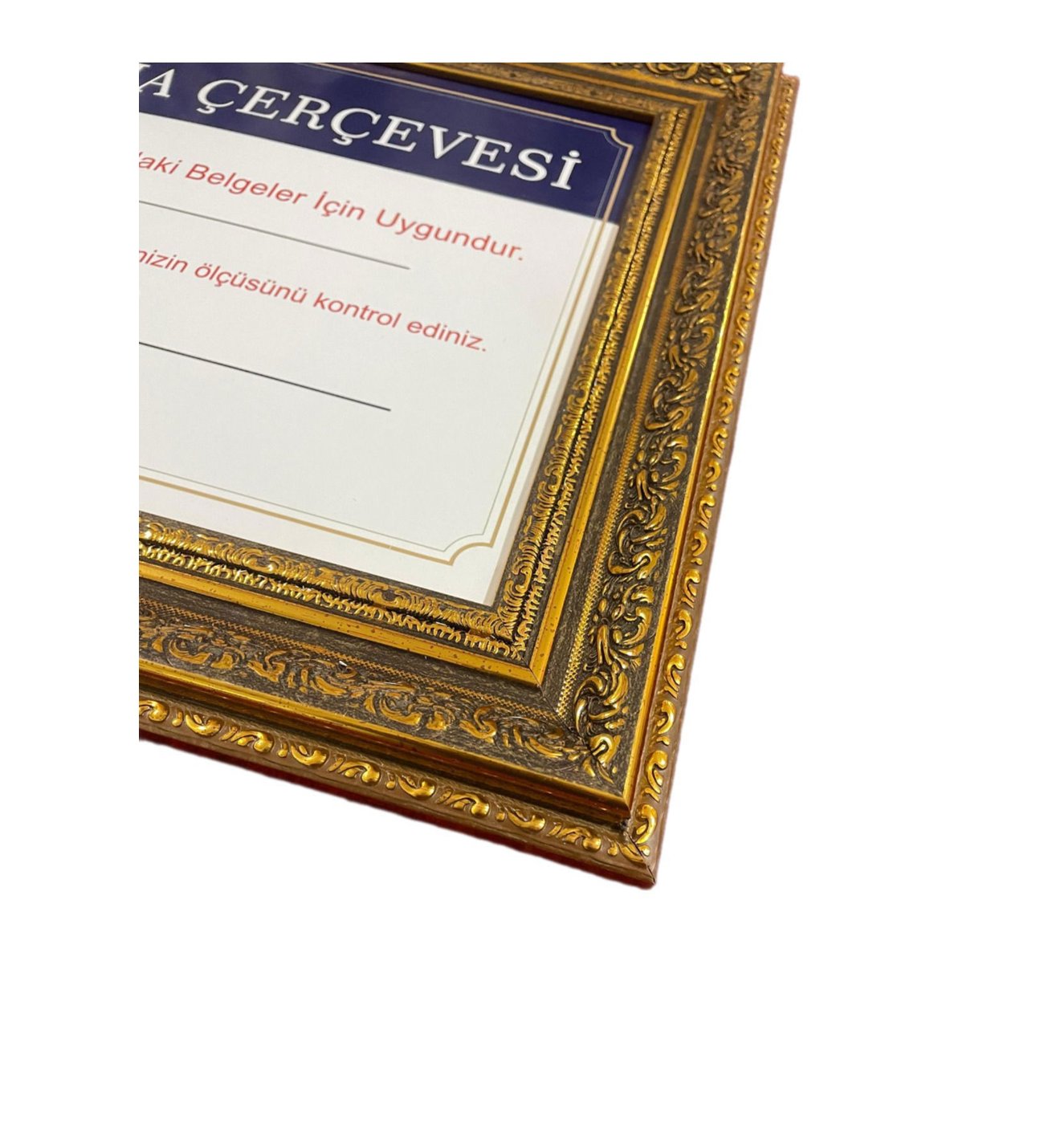 Diploma Çerçevesi 25x35,3 Ebatında - Hakiki Camlı Ürün