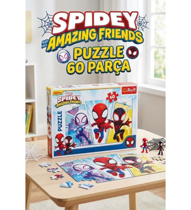 Trefl Spidey Ve Mucizevi Arkadaşları 60 Parça Puzzle - Marvel Lisanslı Eğitici Çocuk Yapboz (4+ Yaş)