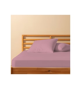 %100 Pamuklu Çift Kişilik Lastikli Çarşaf 160x200+30 50x70 Yastık Kılıfı ( 2 Adet )