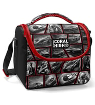 Coral High Erkek Çocuk İlkokul Beslenme Çantası, Siyah Kırmızı Araba, Isı Yalıtımlı