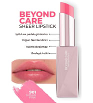Beyond Care Sheer Lipstick 901 - Sugar Pink - Yoğun Nemlendirici Besleyici Etki - Parlak Ruj