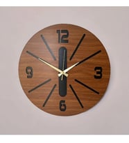 MODERN AHŞAP DUVAR SAATİ SAĞLAM **ÇOK ŞIK** ve BİRARADA..NO:28