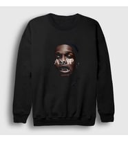 Presmono Unisex Siyah ASAP Rocky Sweatshirt 152928tt