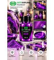GATO Kaplama Solvent Bazlı Transparan Sıvı Pigment Boya 100 ml Mor Renk Renklendirici