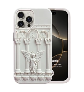 Microsonic Apple iPhone 15 Pro Kılıf Praying Angel Bej (Bej)