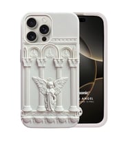 Microsonic Apple iPhone 15 Pro Kılıf Praying Angel Bej (Bej)