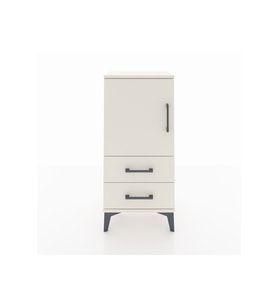 Arges Komodin 2 Raflı 2 Çekmeceli Tek Kapaklı 44x30x96 Aytaşı-Aytaşı