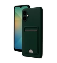 Galaxy A07 4G Kelvin Kartvizitli Silikon - Koyu Yeşil