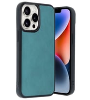 iPhone 14 Pro Max Kılıf Aras Deri Kapak - Açık Yeşil