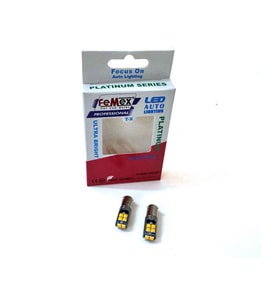 FEMEX Platinum H21W BAY9S 10 Smd Turuncu 3030 Chip Led Ampul Aktif Canbus