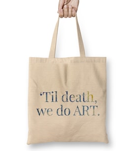 Til Death We Do Art Starry Night Bez Çanta Uzun Saplı