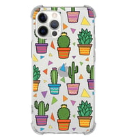 PrintiFy Apple iPhone 12 Pro Uyumlu Water Color 4 Baskılı Şeffaf Köşe Korumalı Antişok Kılıf