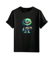 Animasyon Görselli  Unisex (Tshirt) Tişört (Siyah)