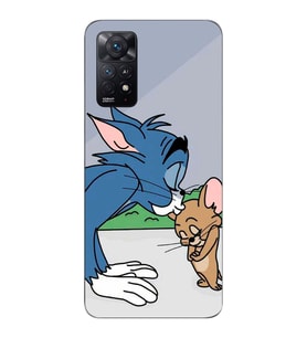 Xiaomi Redmi Note 12 PRO 4G Uyumlu Tom ve Jerry Tasarımlı Şeffaf Telefon Kılıfı
