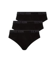 U.S. Polo Assn. Erkek 3'lü Slip (Siyah)
