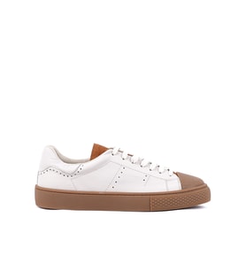 Shoetyle - Hakiki Deri Bej Rengi Erkek Sneaker - 666-03-80
