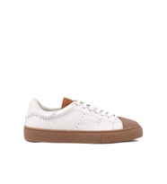 Shoetyle - Hakiki Deri Bej Rengi Erkek Sneaker - 666-03-80