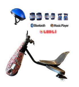 Citymate Drift Car Elektrikli Kaykay Bluetooth Dirift Kar Hoverboard Scooter + Koruma Ekipmanı D15