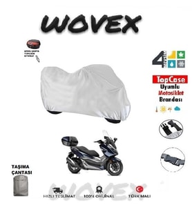 Yamaha X-Max 250 Tech Max Motosiklet Brandası,Branda,Örtü (Arka Çanta Uyumlu)