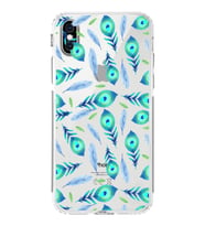 PrintiFy iPhone X ile Uyumlu Nazar Boncuğu 3 Baskılı Kamera Korumalı Şeffaf Silikon Kılıf
