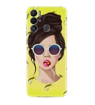 Tecno Pova Neo Kılıf Resimli Desenli Baskılı Silikon Lollipop Woman 1416