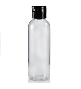 100ml plastik şefaf fliptop kapak şişe, 24 adet, açmalı kapak şişe, dezenfektan şişesi,sabun şişesi, kozmetik şişe (Şeffaf)