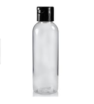 100ml plastik şefaf fliptop kapak şişe, 24 adet, açmalı kapak şişe, dezenfektan şişesi,sabun şişesi, kozmetik şişe (Şeffaf)
