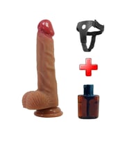 Odins Shop Belden Bağlamalı 20,6 cm Realistik Vantuzlu Dildo - Lisle