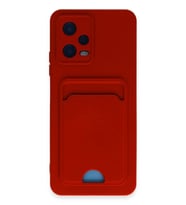 Durukar® Redmi Note 12 4G Kılıf Kelvin Kartvizitli Silikon - Kırmızı