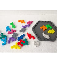 Northcity 3D Baskı Montessori Altıgen Puzzle - Eğitici Petek Zekâ ve Mantık Oyunu